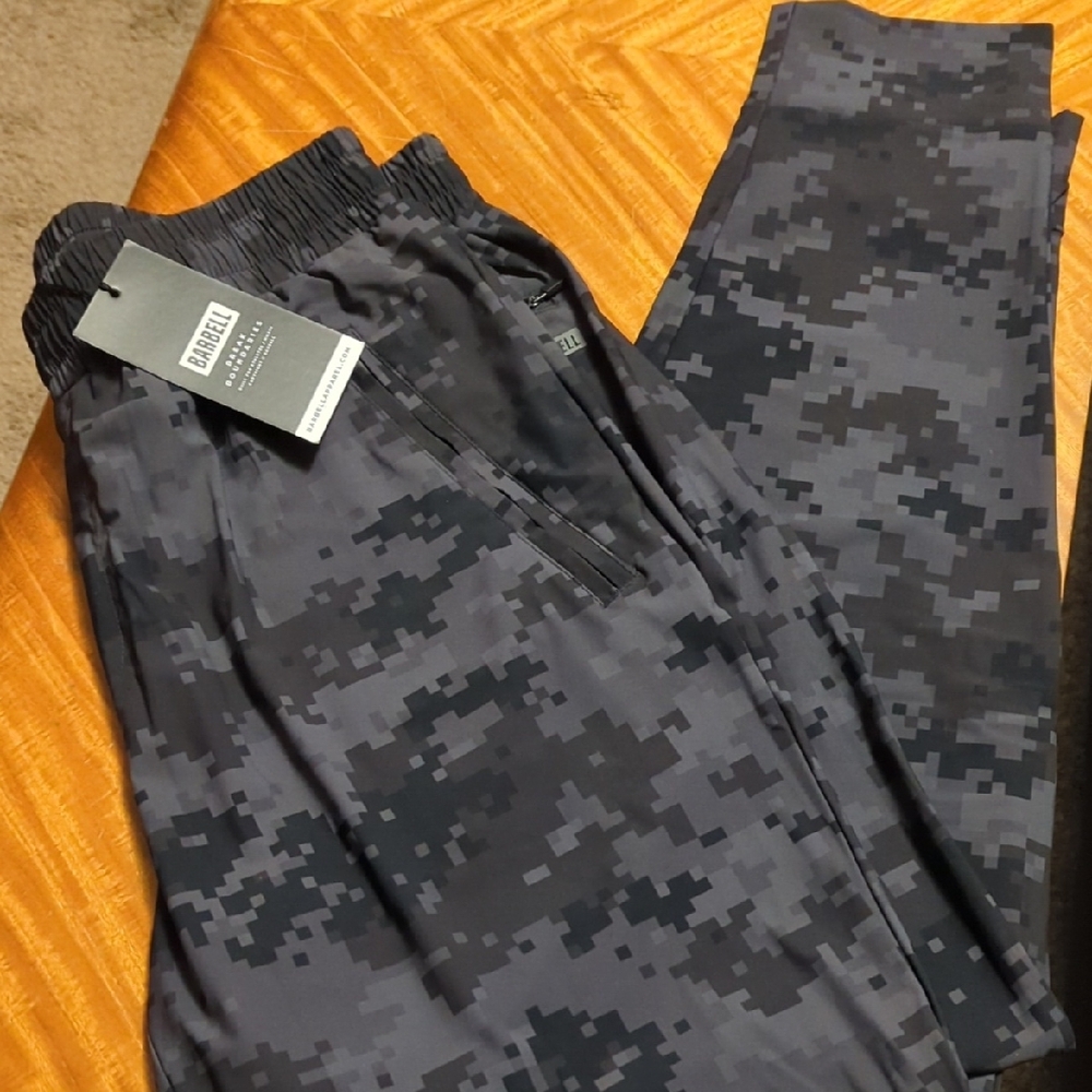 Men's Digital Camo Pants - Black